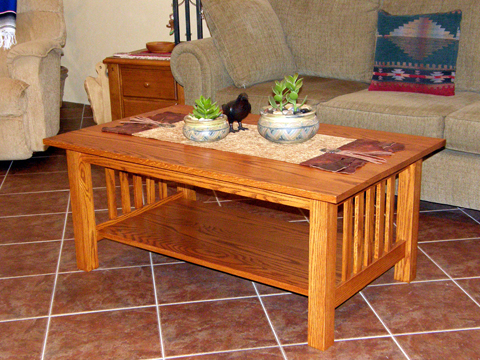 Craftsman Style Coffee Table - Done!