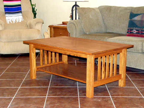 Craftsman Style Coffee Table - Done!