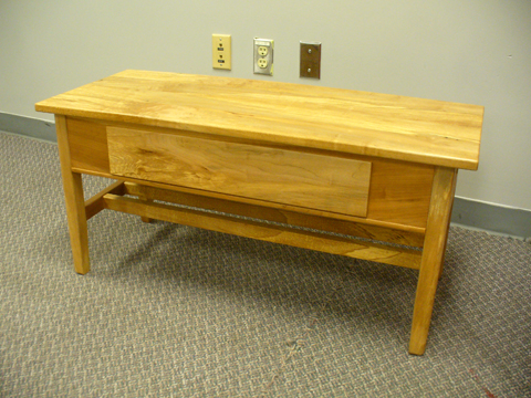 wooden coffee table