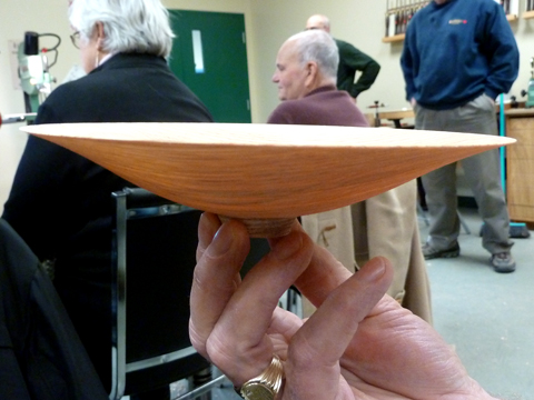 thin wooden bowl