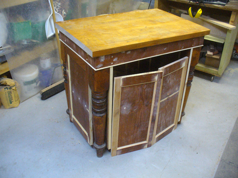 Kitchen Island From Reclaimed Wood