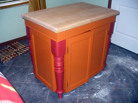 Kitchen Island From Reclaimed Wood