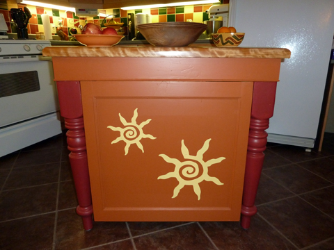 Kitchen Island From Reclaimed Wood