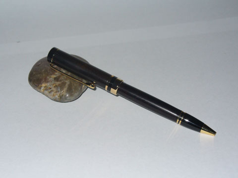 A Turned Pen Of Ebony