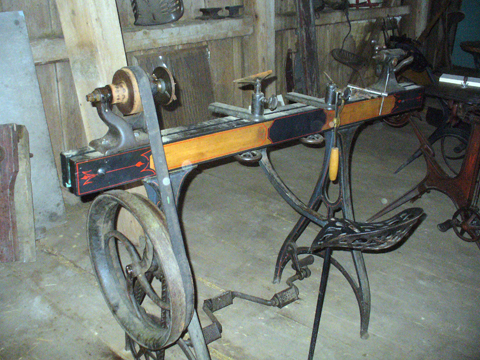 pedal powered lathe