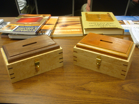 wooden boxes