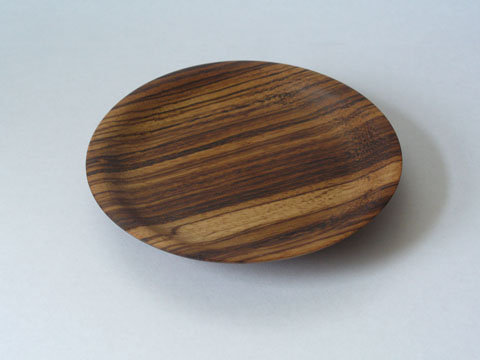 Zebrawood Candle Plate And Thingys