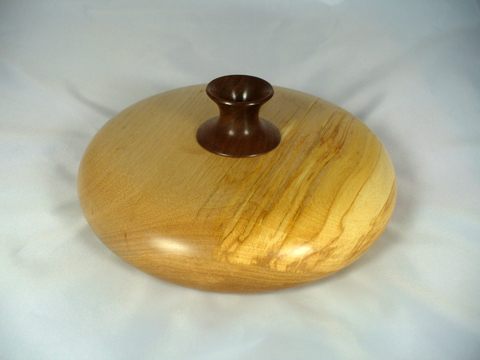 Birch Squat Pot With Walnut Flute