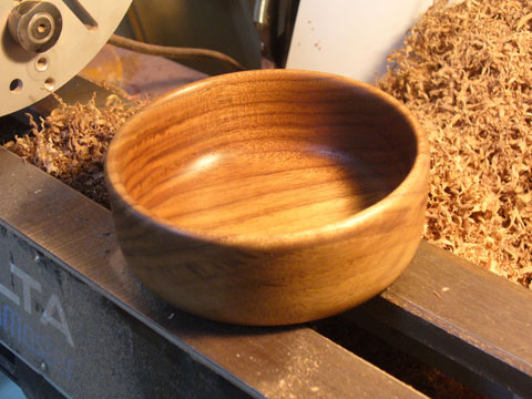 Turning A Wooden Bowl