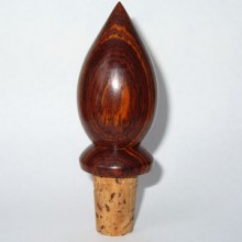 Cocobolo Wine Bottle Stopper Topper Cocobolo Wine Bottle Stopper Topper
