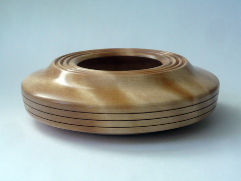 Birch Bowl With A Three Ring Top