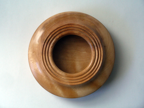 Birch Bowl With A Three Ring Top