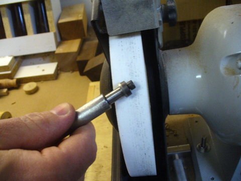 The Rolly Munro Articulated Hollower sharpening jig