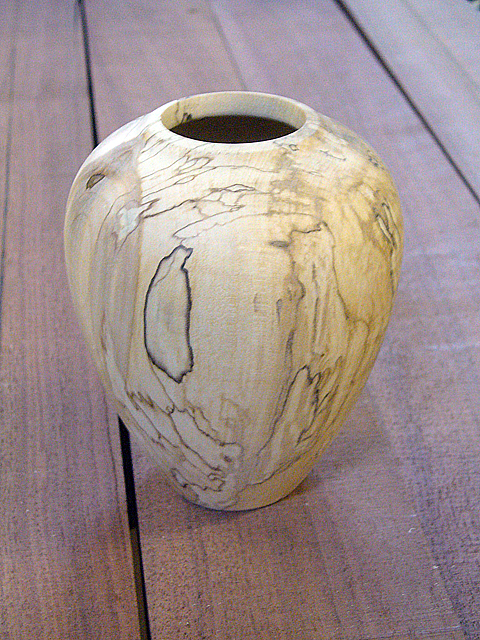 A Surprise Spalted Maple Vase