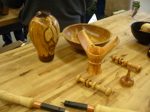 Woodturning Spindles At The NWG