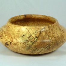 Southwest Spalted Bowl With Brass Inlay Southwest Spalted Bowl With Brass Inlay