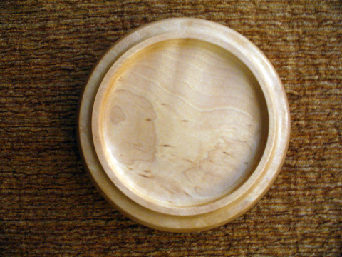 A Robust Rimmed Bowl Of Curly Birch