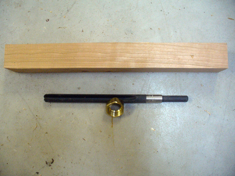 Gouge Handle With Solid Brass Ferrule