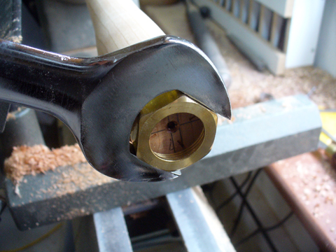 Gouge Handle With Solid Brass Ferrule