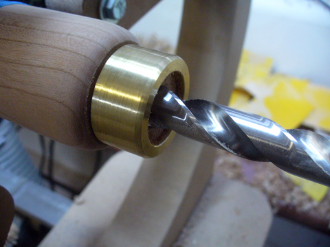 Gouge Handle With Solid Brass Ferrule
