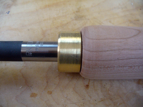 Gouge Handle With Solid Brass Ferrule