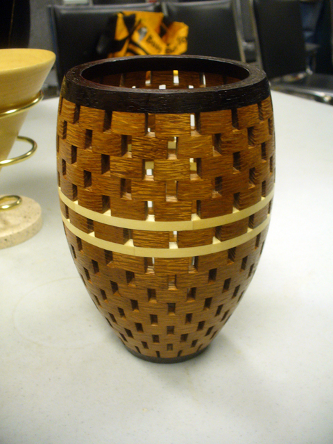 open segmented woodturning