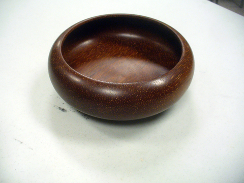 handcrafted wooden bowl