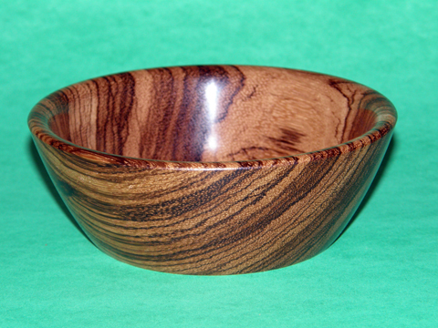 West African Zebrawood Bowl