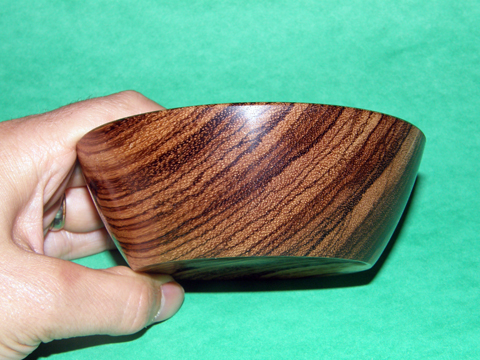 West African Zebrawood Bowl