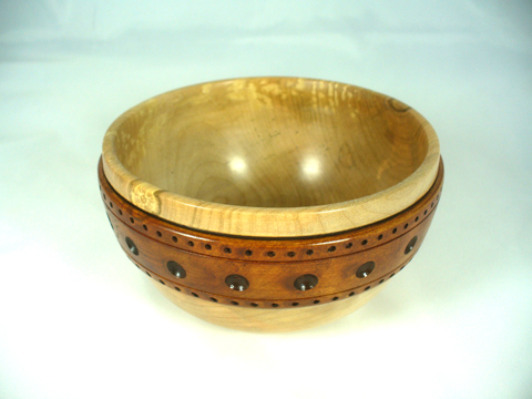 Maple Bowl With Large Burned Band