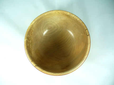 Maple Bowl With Large Burned Band