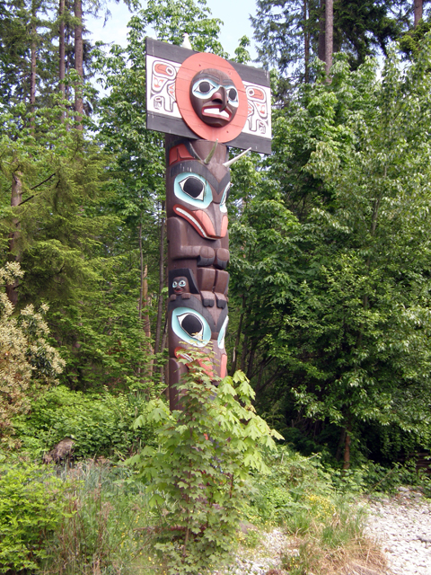 The Chief Skedans Mortuary Pole Of Totem Park