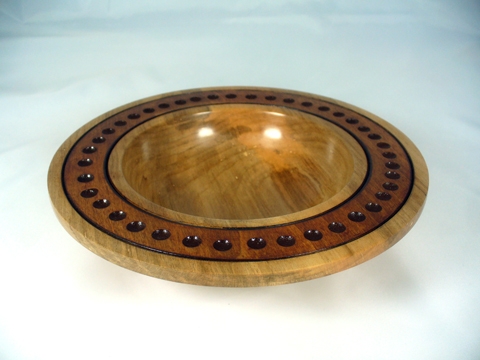 A Wide Rimmed Maple Peyoke Bowl