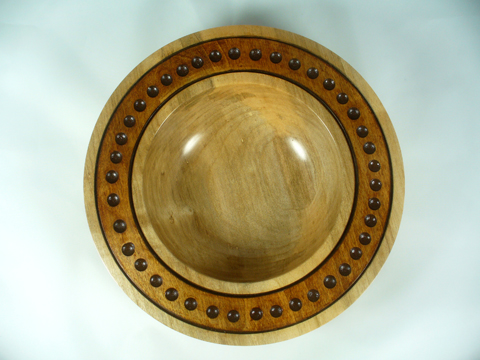 A Wide Rimmed Maple Peyoke Bowl