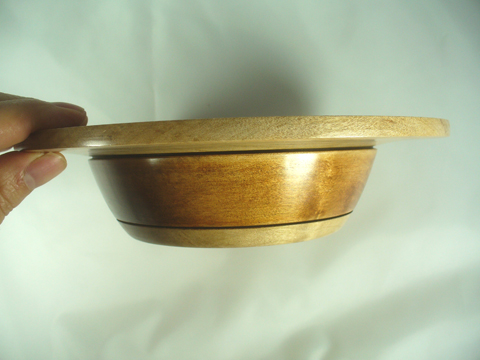 A Wide Rimmed Maple Peyoke Bowl