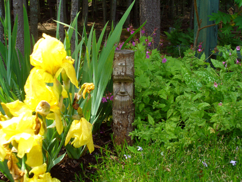 Grinning Garden Gods In The Green