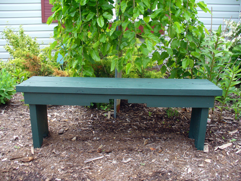 Simple Garden Benches Add Accent