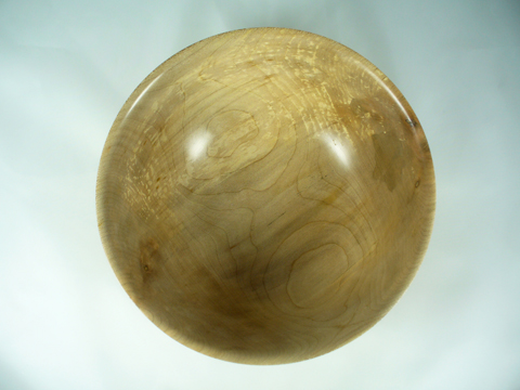 Maple Bowl With Textured Band