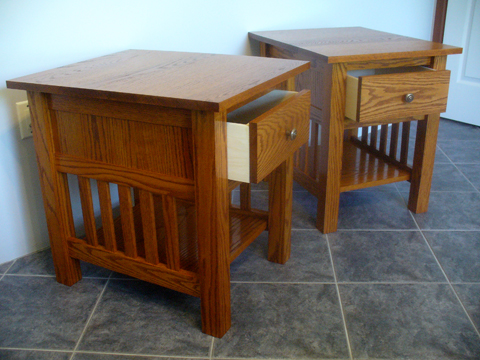 Craftsman Style End Tables