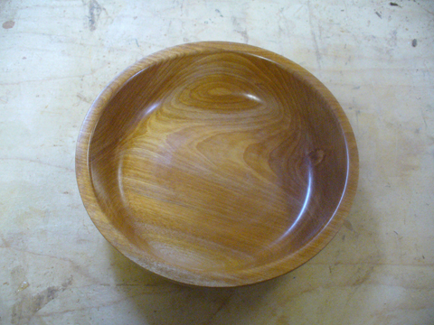 Wooden Birch Bowl