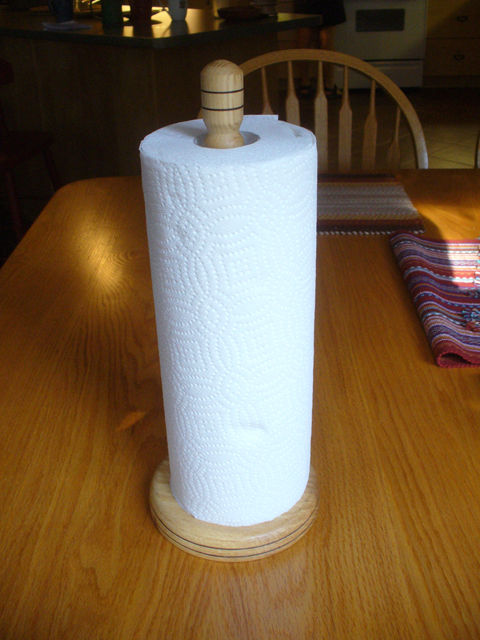 Wooden Paper Towel Holder