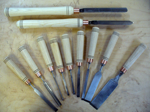 Variety of James Swan Chisels
