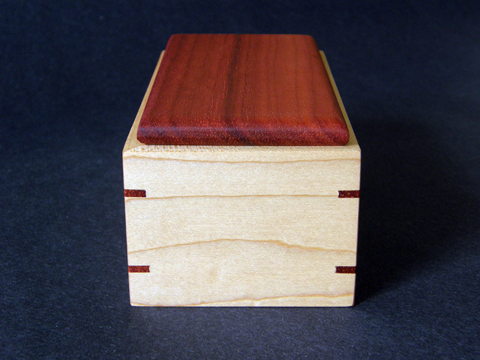 A Maple And Padauk Box With Splines