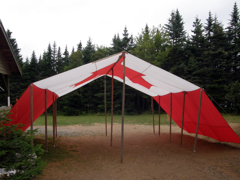 Canadian flag tent