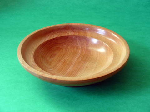 A Birch Bowl With Double Rim