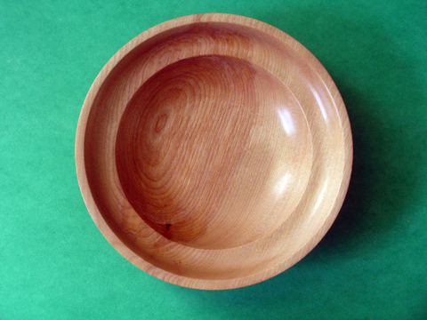 A Birch Bowl With Double Rim