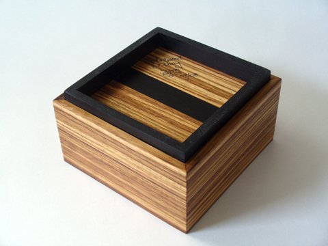 African Zebrawood And Ebony Box