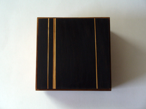 African Zebrawood And Ebony Box