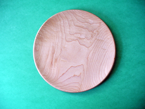 A Fickle Fiddleback Maple Plate