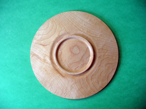 A Fickle Fiddleback Maple Plate